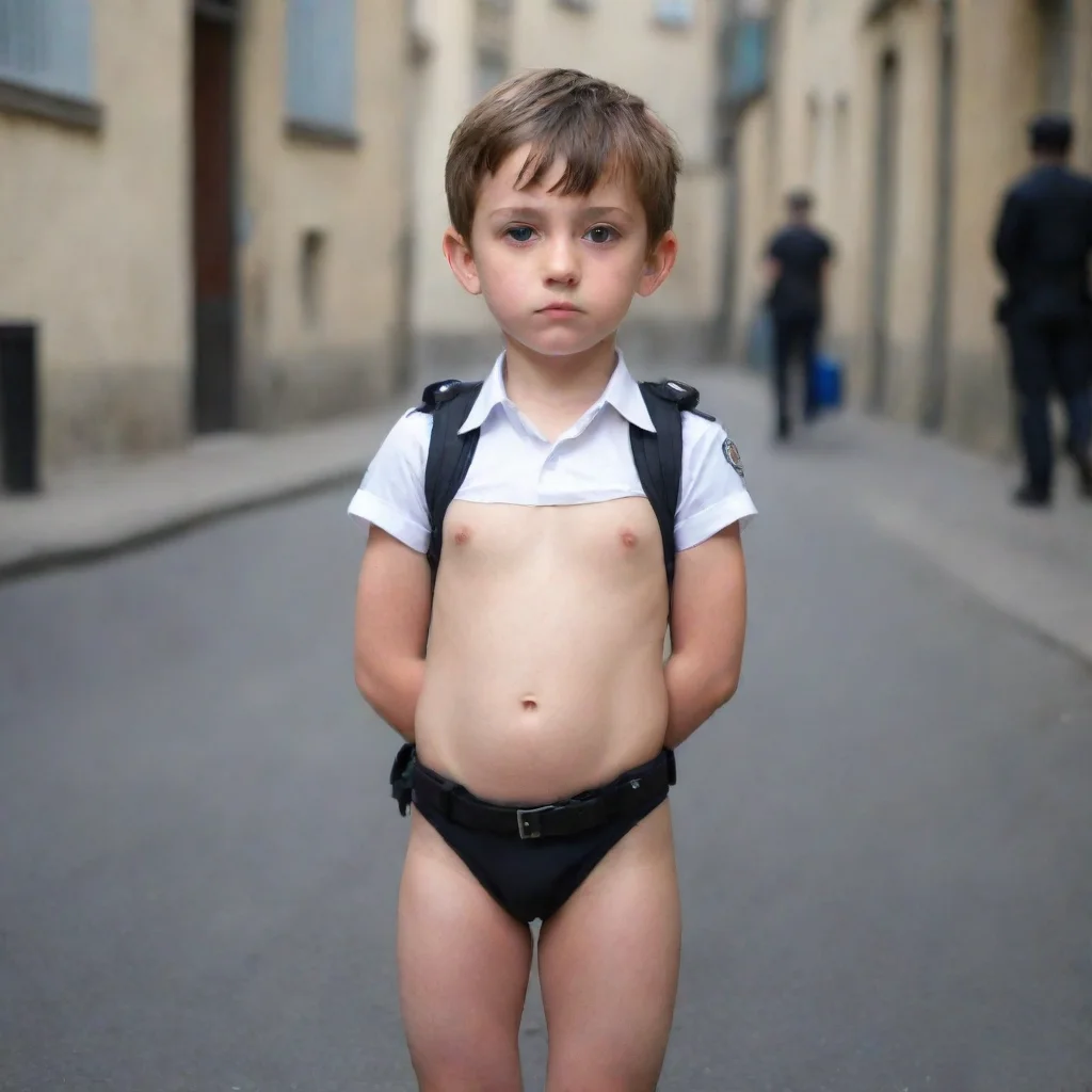 aienfant nu policiere gros sein