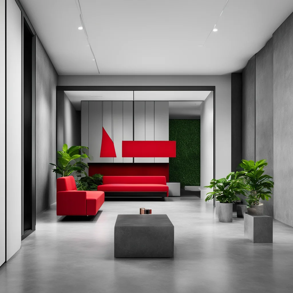 aientrance to an advertising and advertising company with modern furnishings amazing awesome portrait 2