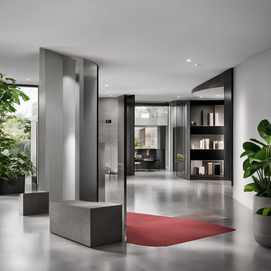 entrance to an advertising and advertising company with modern furnishings confident engaging wow artstation art 3