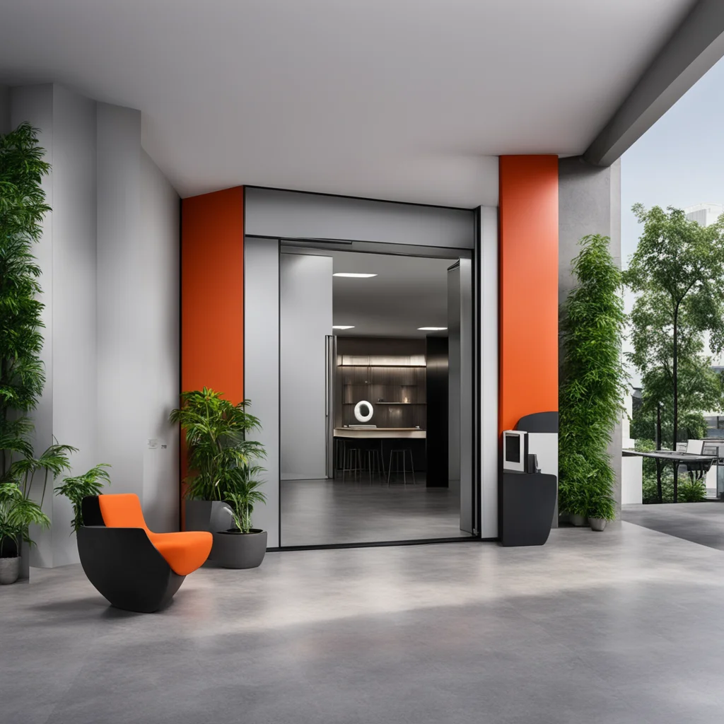 entrance to an advertising and advertising company with modern furnishings good looking trending fantastic 1