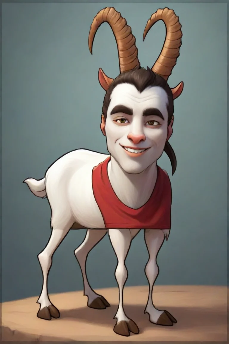 aiepic goat character karpathy hd comic cartoon style realism detailed 1dfd4eb