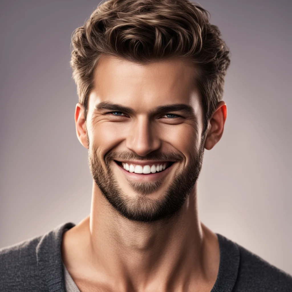 aiepic romance novel kind man strong smile realistic handsome  amazing awesome portrait 2