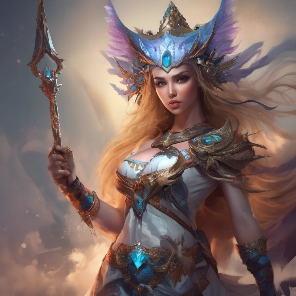 epic stunning confident fantasy art character