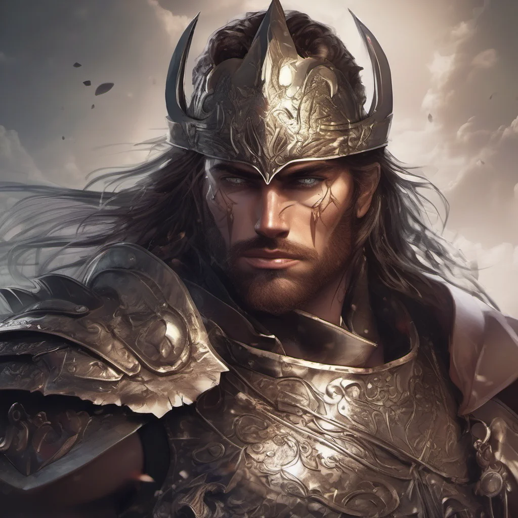aiepic warrior stunning confident fantasy man art character