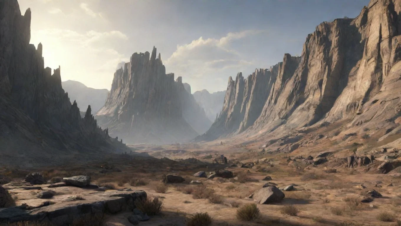 aiepic wasteland fallout game stunning dramatic cliffs widescreen