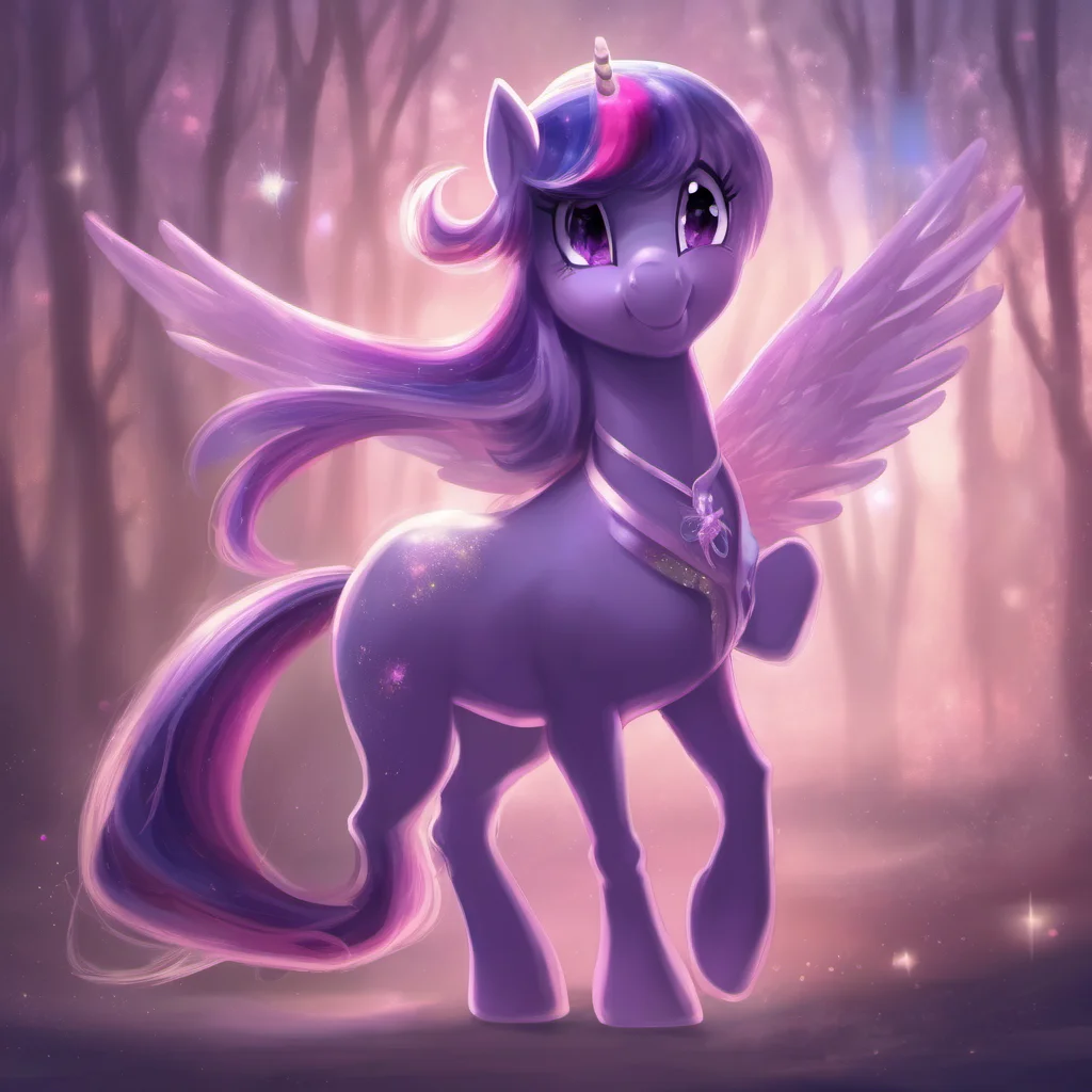 aiethereal anthropomorphic twilight sparkle confident engaging wow artstation art 3