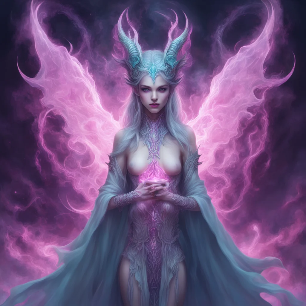 aiethereal beauty grace demon feminine mage amazing awesome portrait 2