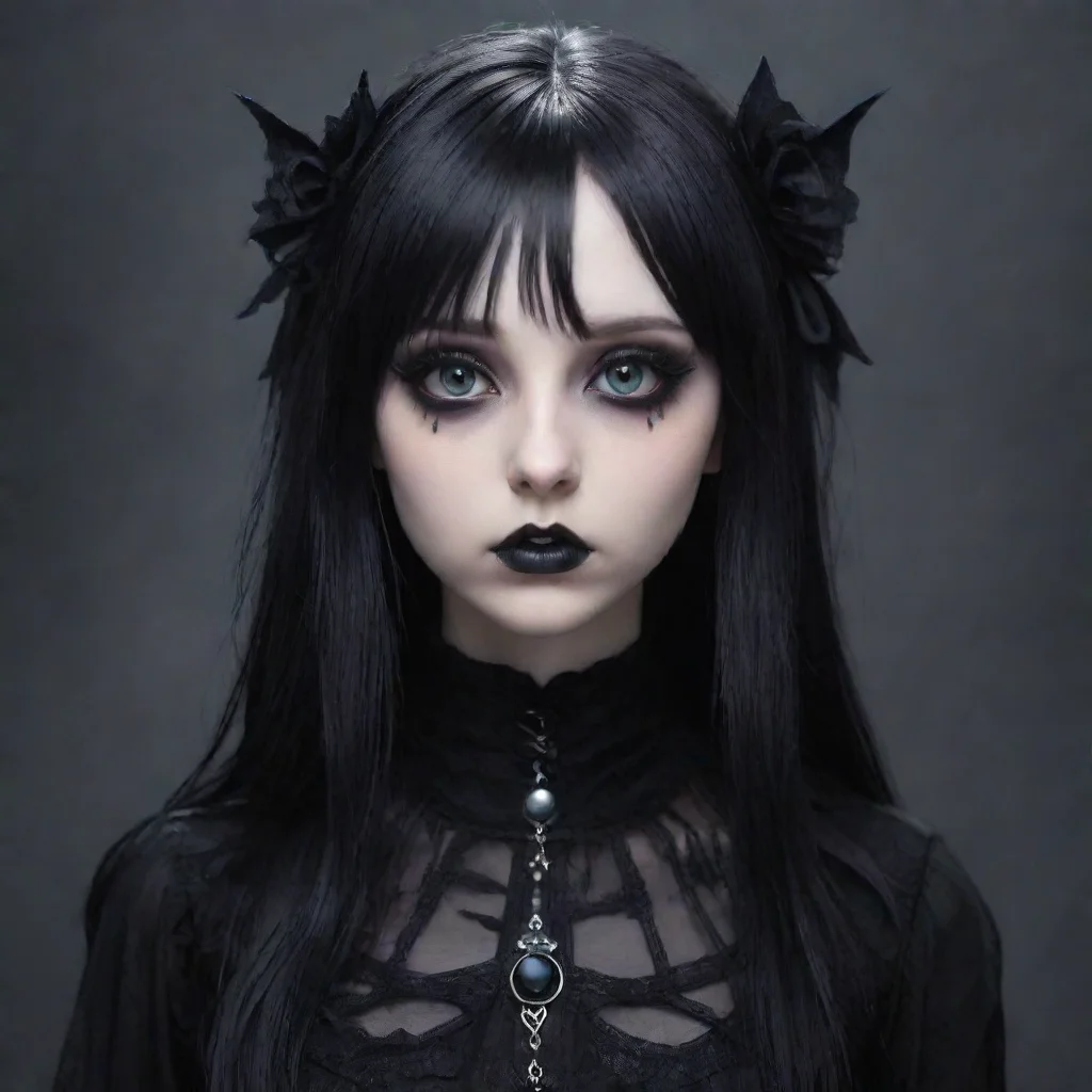 aiethereal goth girl that hates you