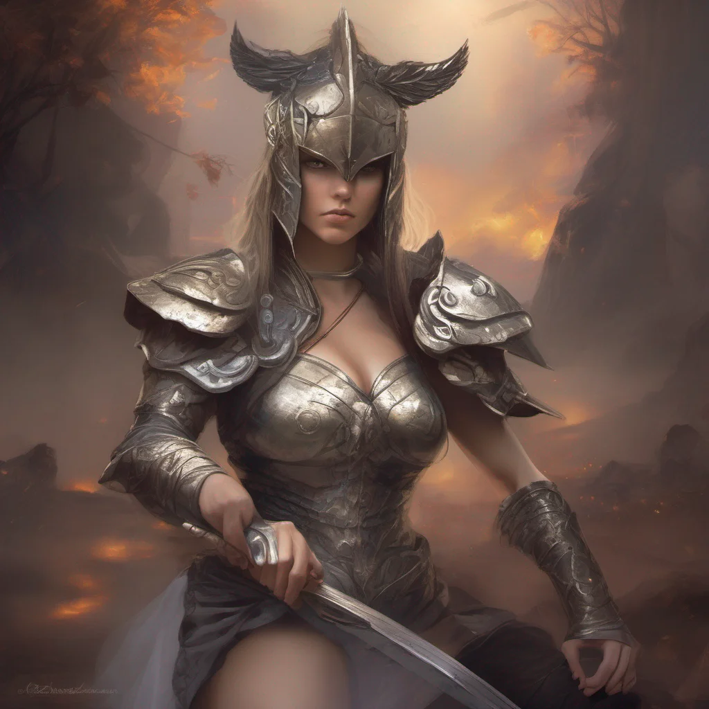 ethereal seductive warrior lesbian confident engaging wow artstation art 3