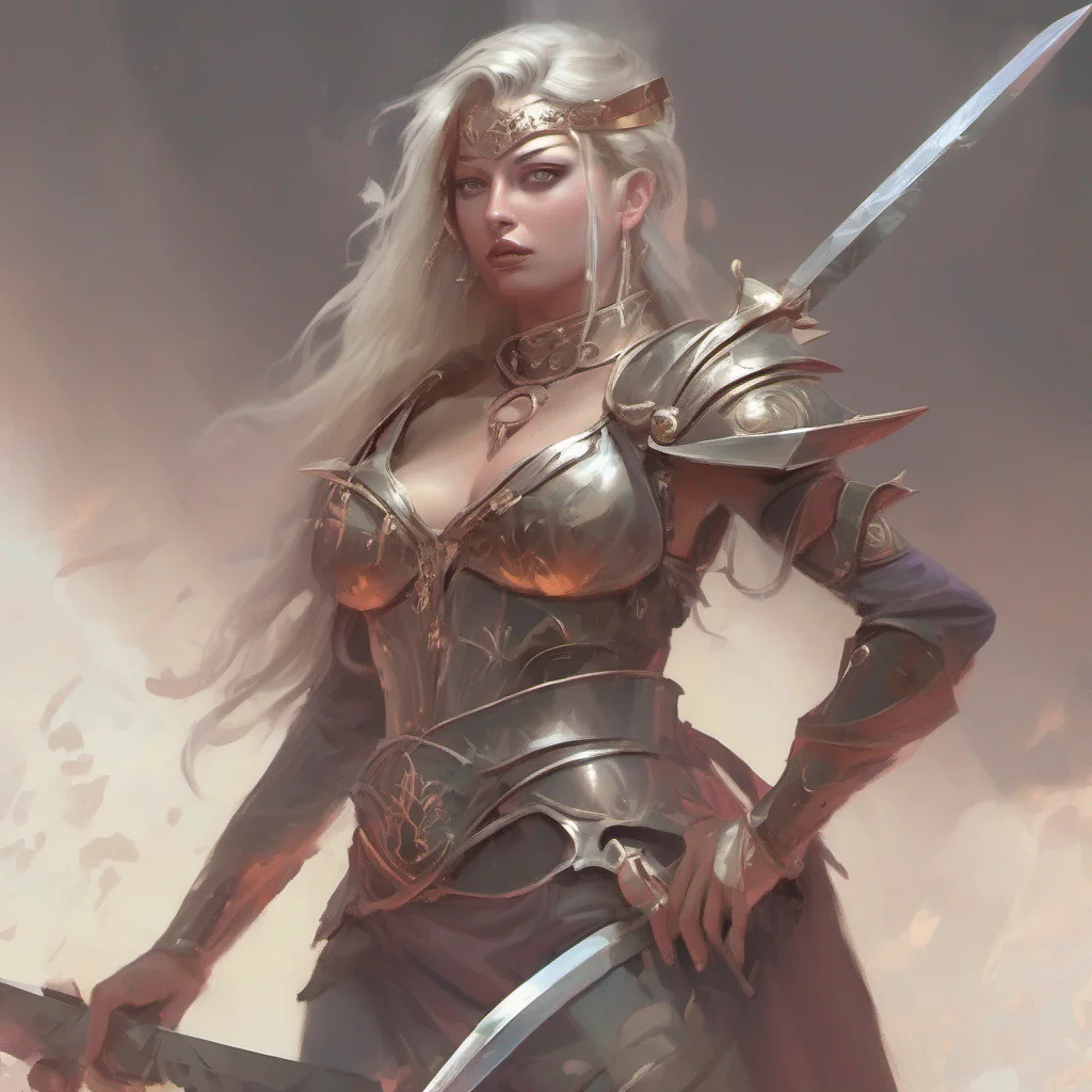 aiethereal seductive warrior lesbian good looking trending fantastic 1