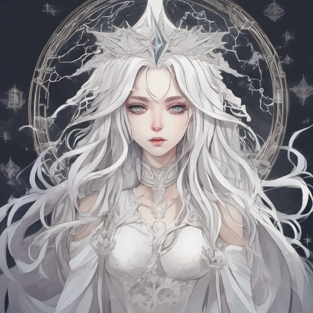 aiethereal white witch anime style  confident engaging wow artstation art 3