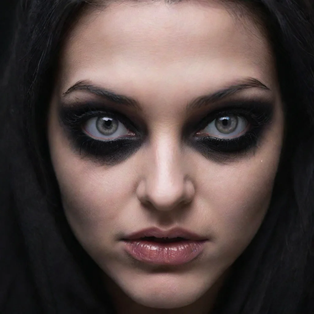 aievil fully black eyes