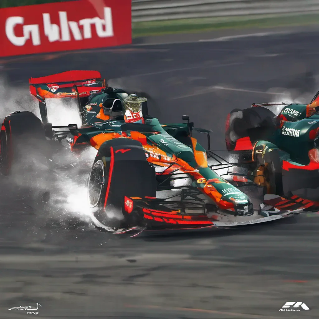 f1 team carreer mode action crash 