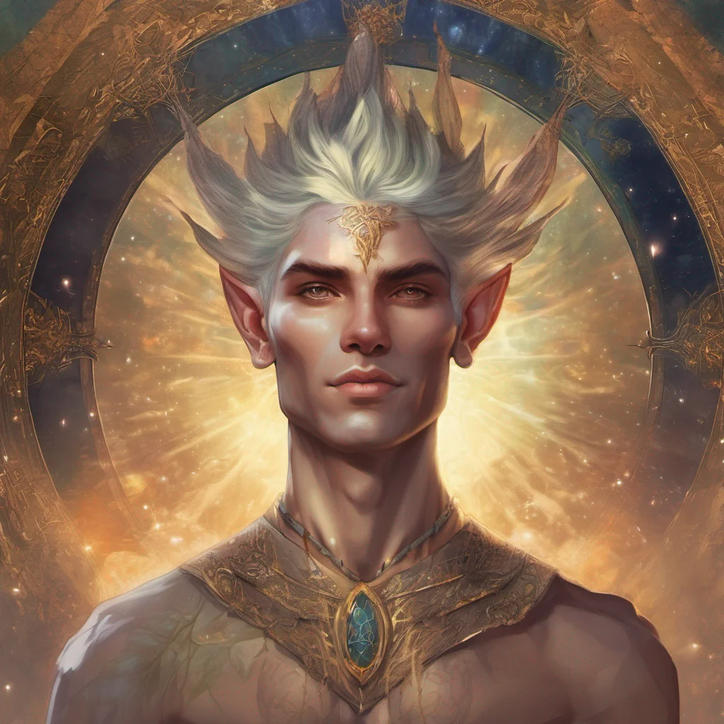 aifae man elf short hair king celestial fantasy art sun pointed ears  amazing awesome portrait 2