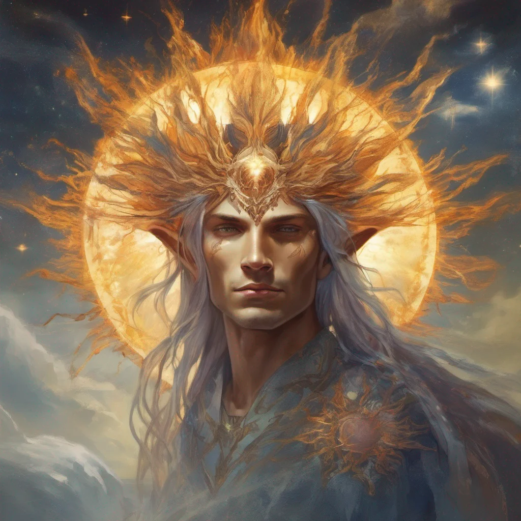 fae man king celestial fantasy art sun  confident engaging wow artstation art 3