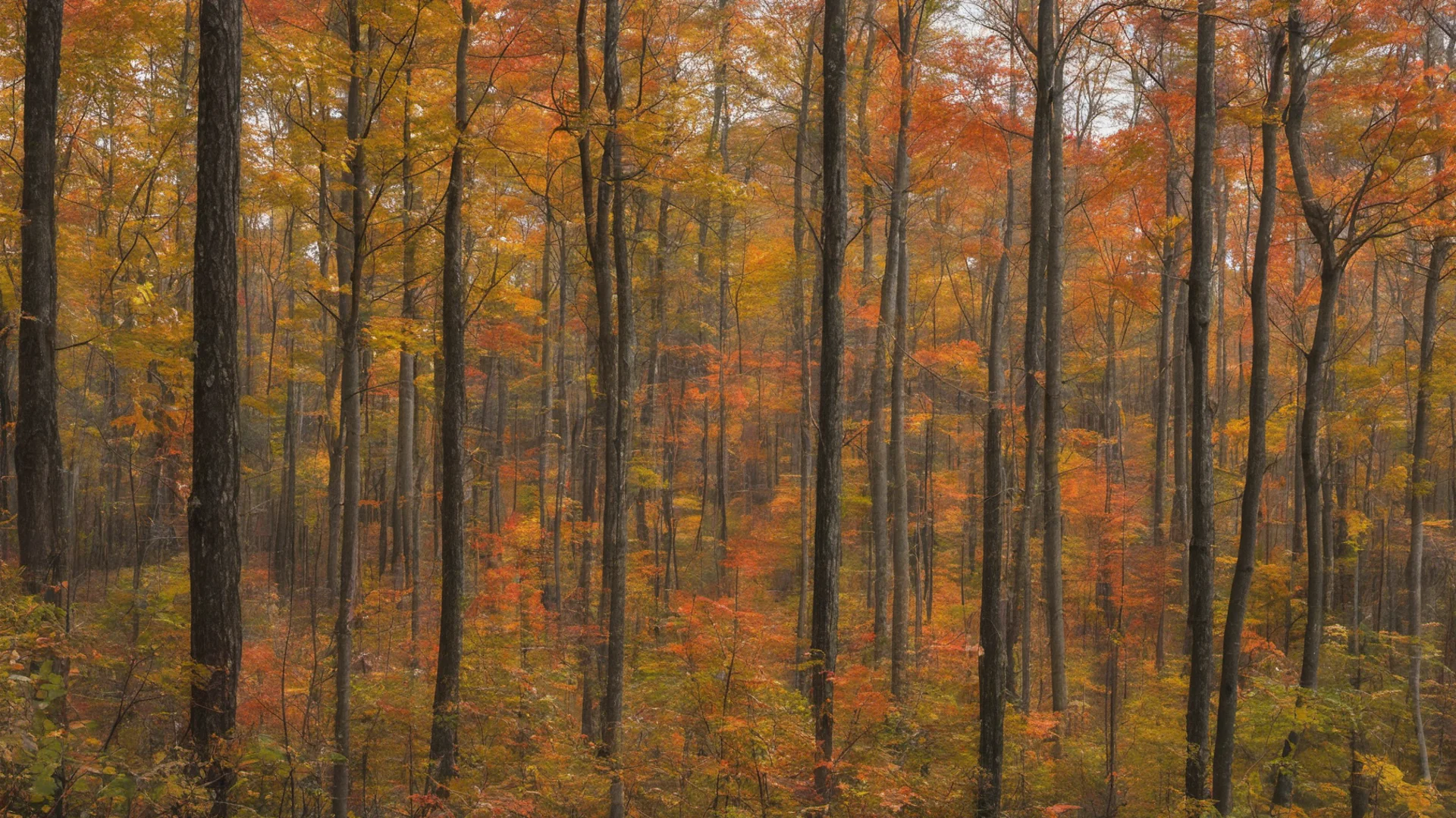 fall forest in the mountains of virginia confident engaging wow artstation art 3 wide
