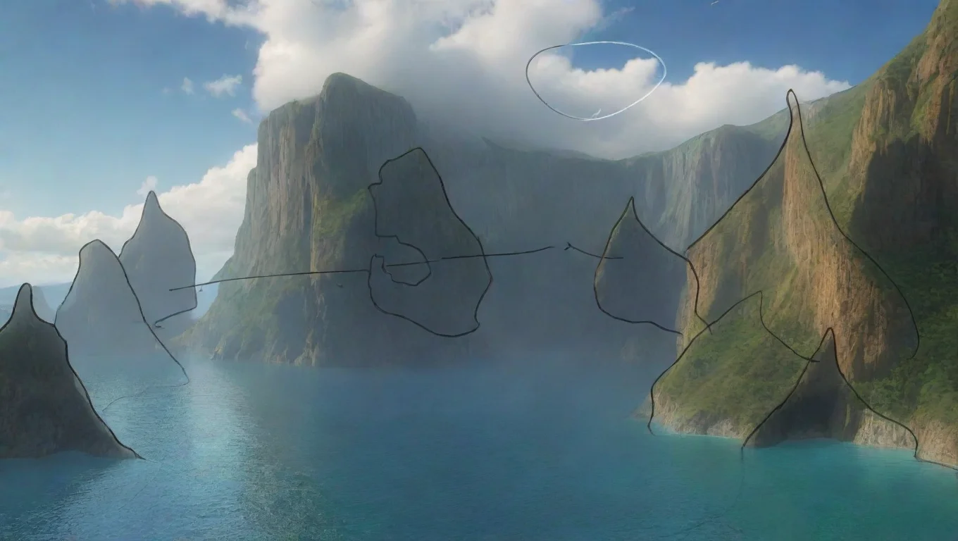 aifancy bay with water clouds and beautiful environment art cliffs a4dffd7
