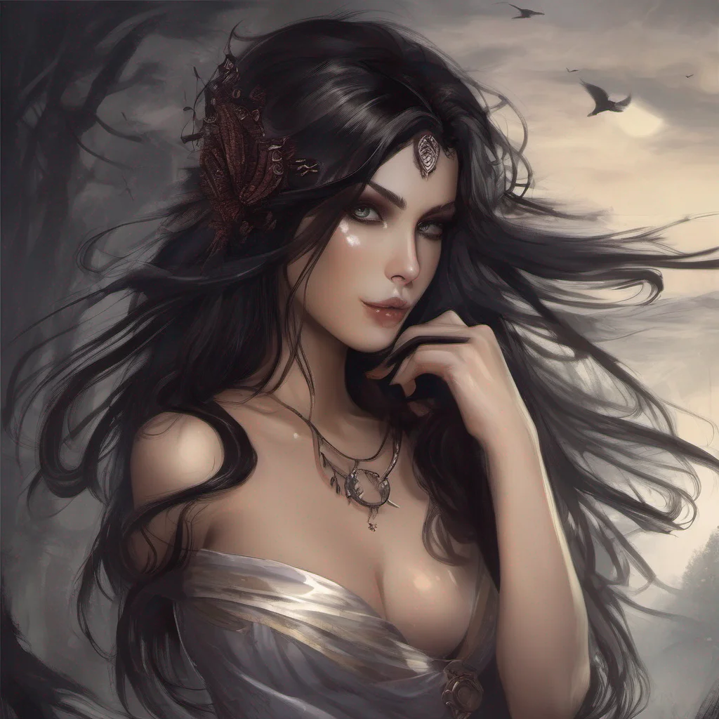 fantasy art dark hair seductive  good looking trending fantastic 1