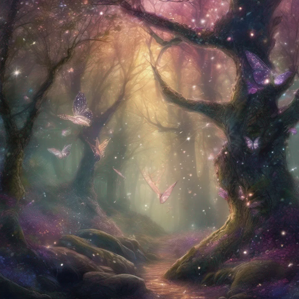 aifantasy art forest magical sparkle glitter shimmer  good looking trending fantastic 1