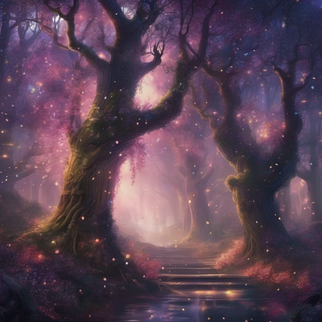 aifantasy art forest trees glitter sparkle  amazing awesome portrait 2
