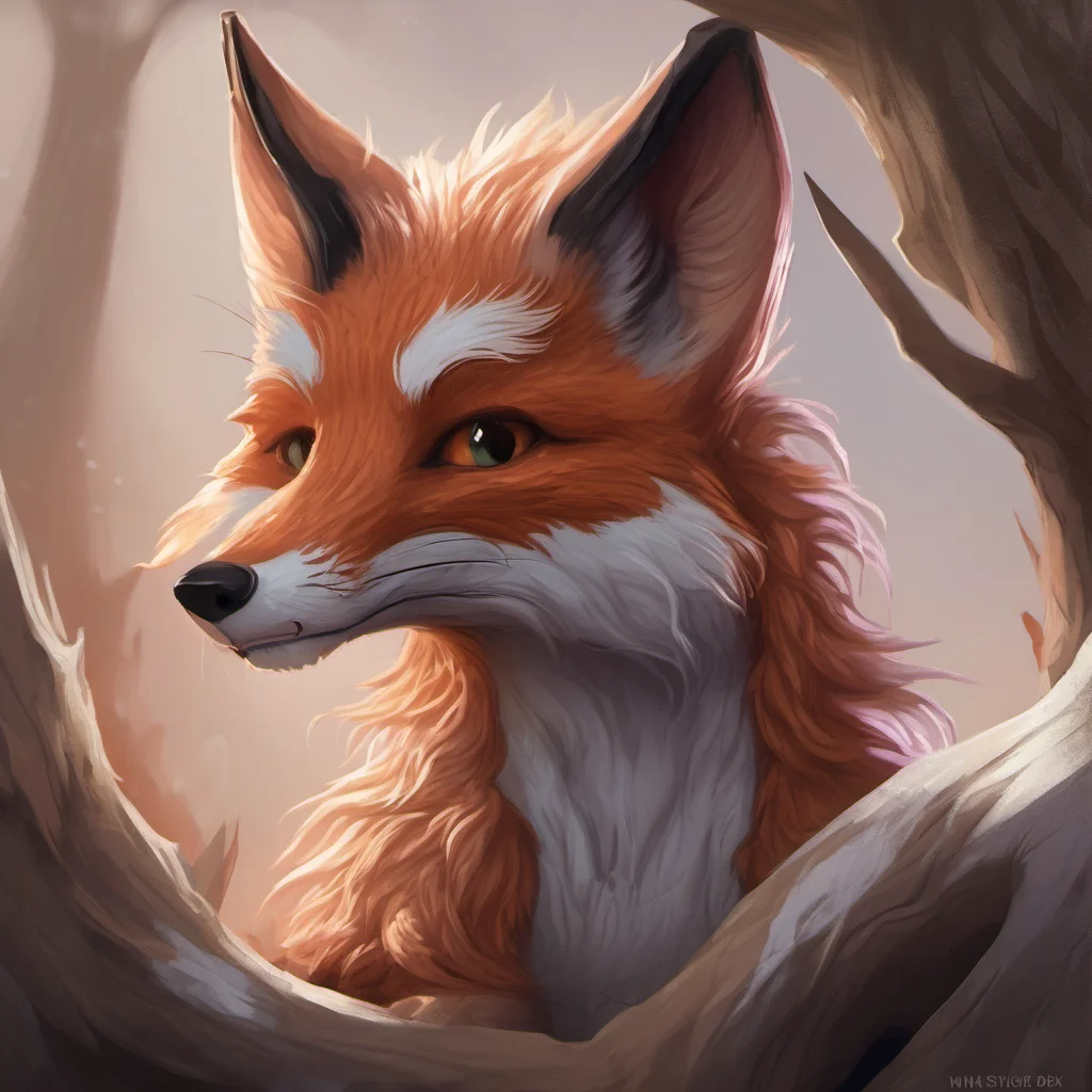 aifantasy art furry fox maw confident engaging wow artstation art 3