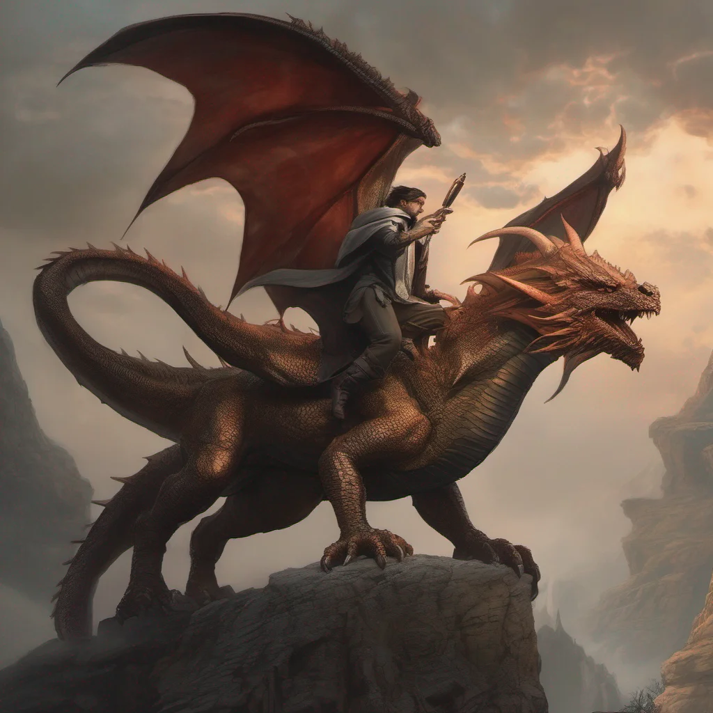 aifantasy art man on dragon  good looking trending fantastic 1
