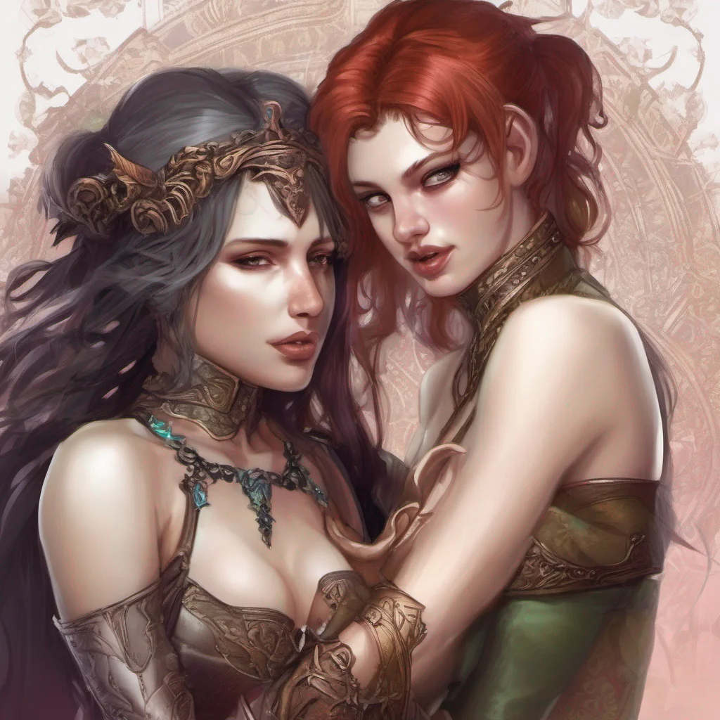 fantasy art seductive lesbian confident engaging wow artstation art 3