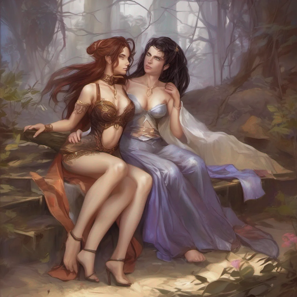aifantasy art seductive lesbian