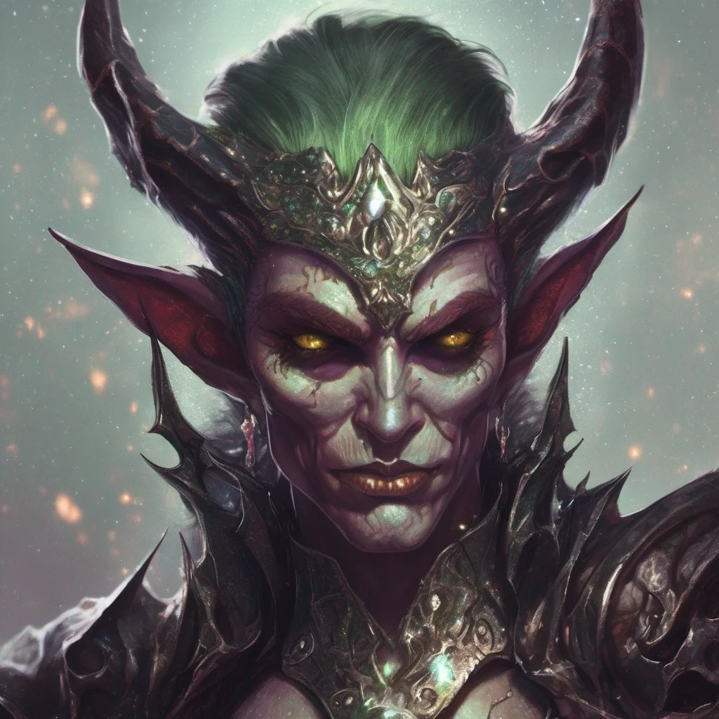 aifantasy art villain demon elf evil glitter amazing awesome portrait 2