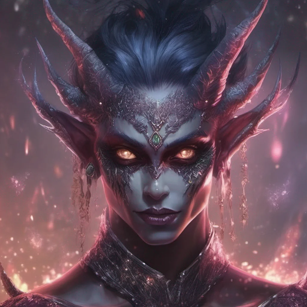aifantasy art villain demon elf evil glitter confident engaging wow artstation art 3
