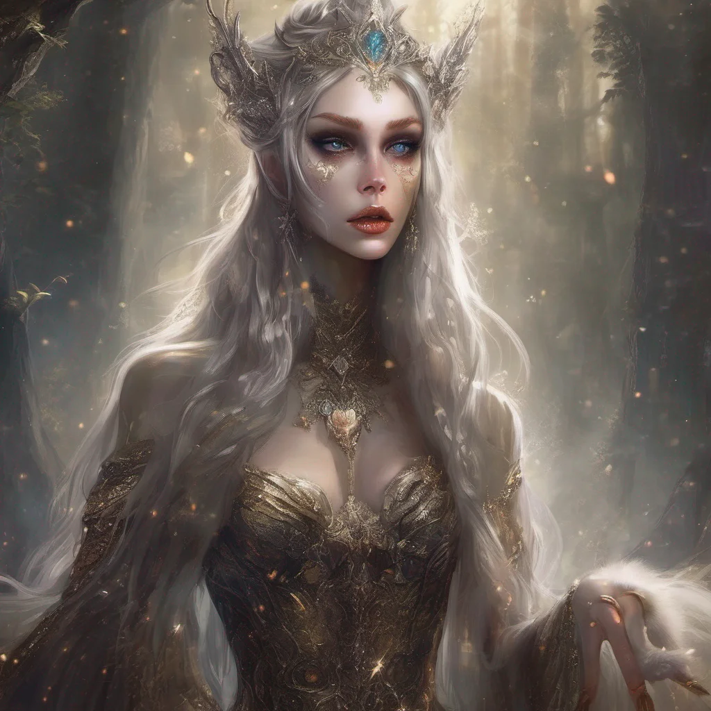 aifantasy art villain elf evil glitter beauty grace princess confident engaging wow artstation art 3