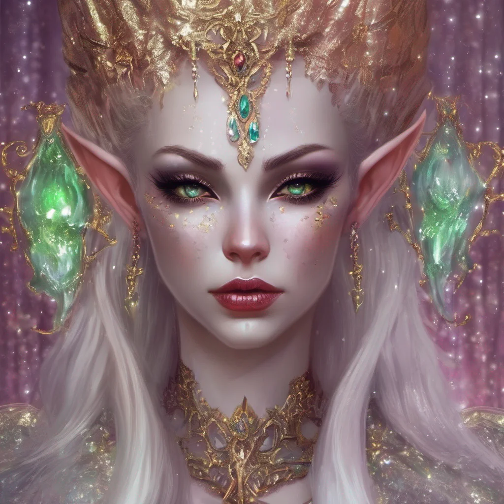 aifantasy art villain elf evil glitter beauty grace princess