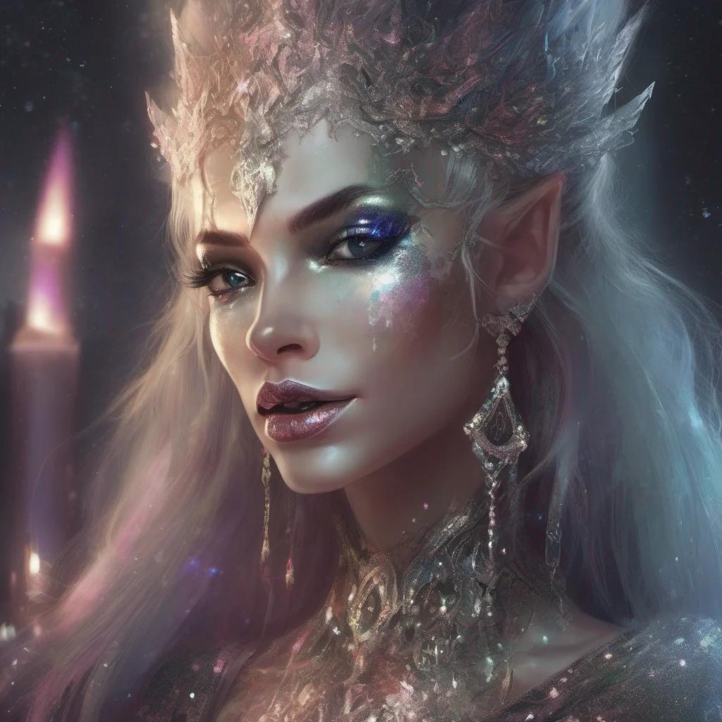 aifantasy art villain elf evil glitter beauty grace