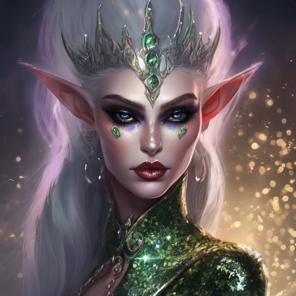 aifantasy art villain elf evil glitter confident engaging wow artstation art 3