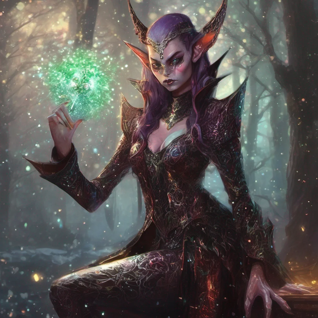 aifantasy art villain elf evil glitter
