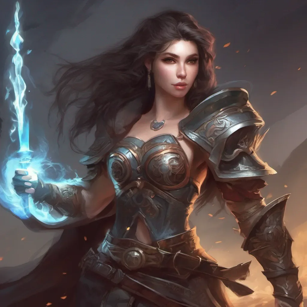 aifantasy art warrior mage confident engaging wow artstation art 3