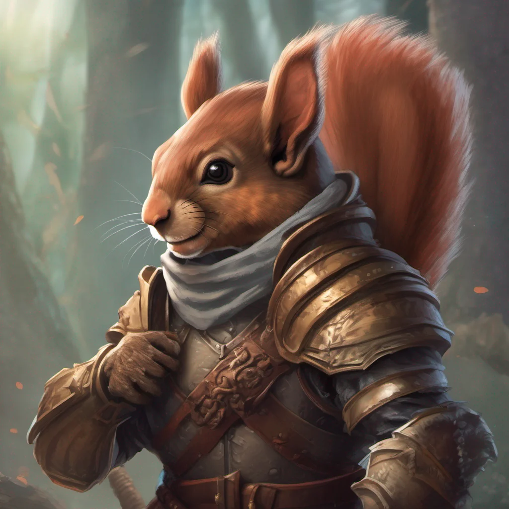 aifantasy squirrel knight character portrait  good looking trending fantastic 1