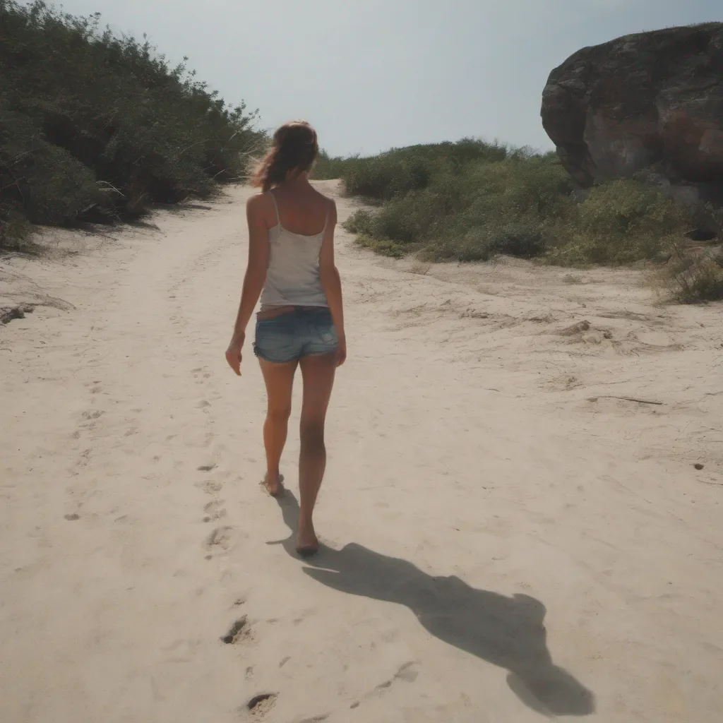 aifemale barefoot walk