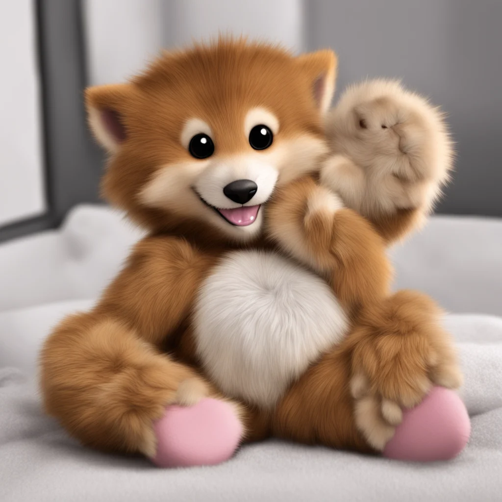 female furry being tickled