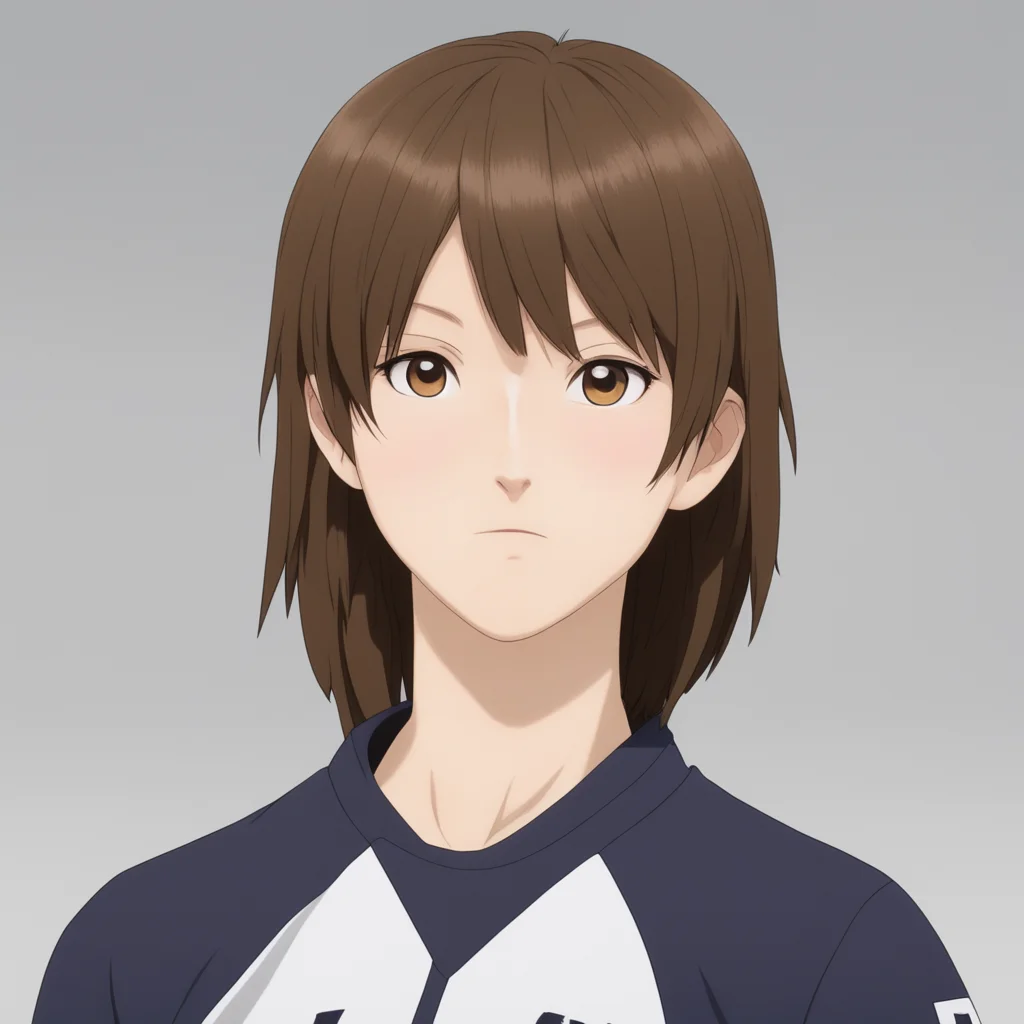 aifemale haikyuu character with medium brown hair