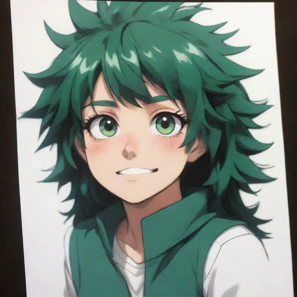 aifemale izuku midoriya turned into a 2d picture