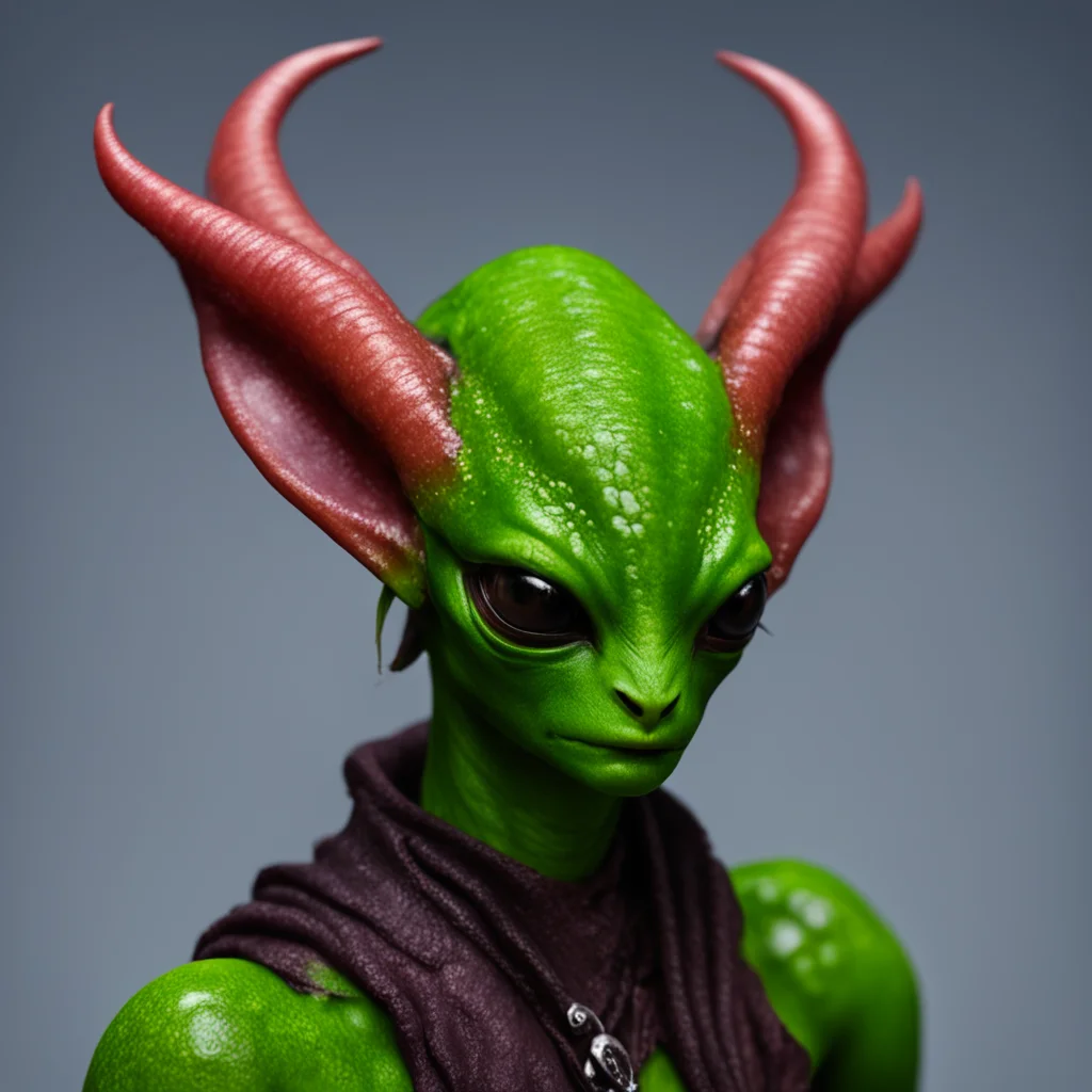 female slimy tiefling slug antennae