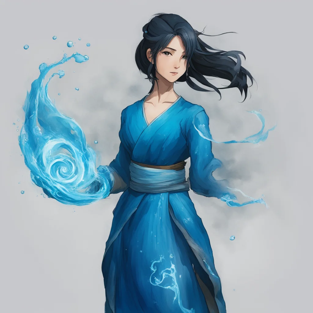 female waterbender confident engaging wow artstation art 3
