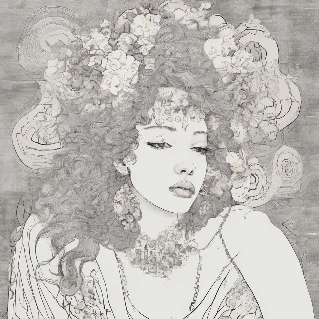aifeminine feminine digital art line art amazing awesome portrait 2