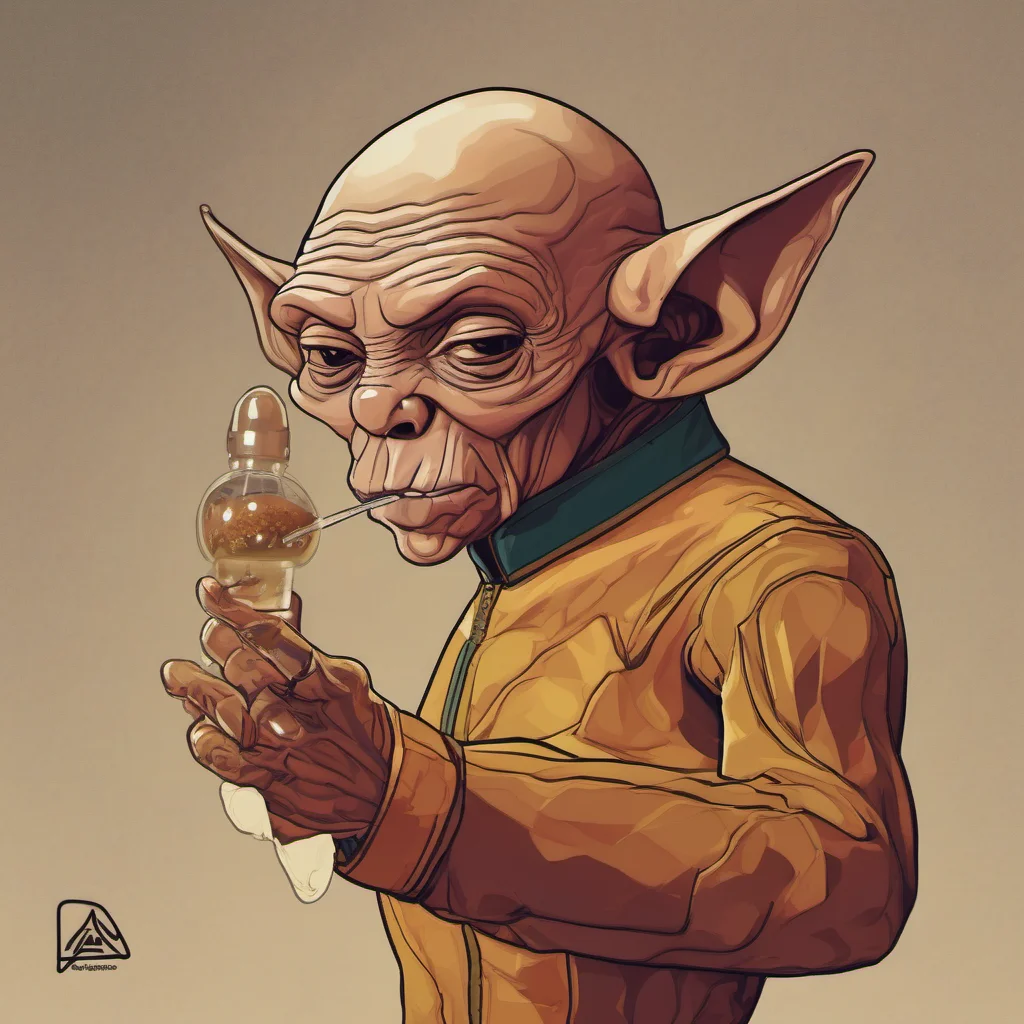 ferengi taking a rosin dab amazing awesome portrait 2