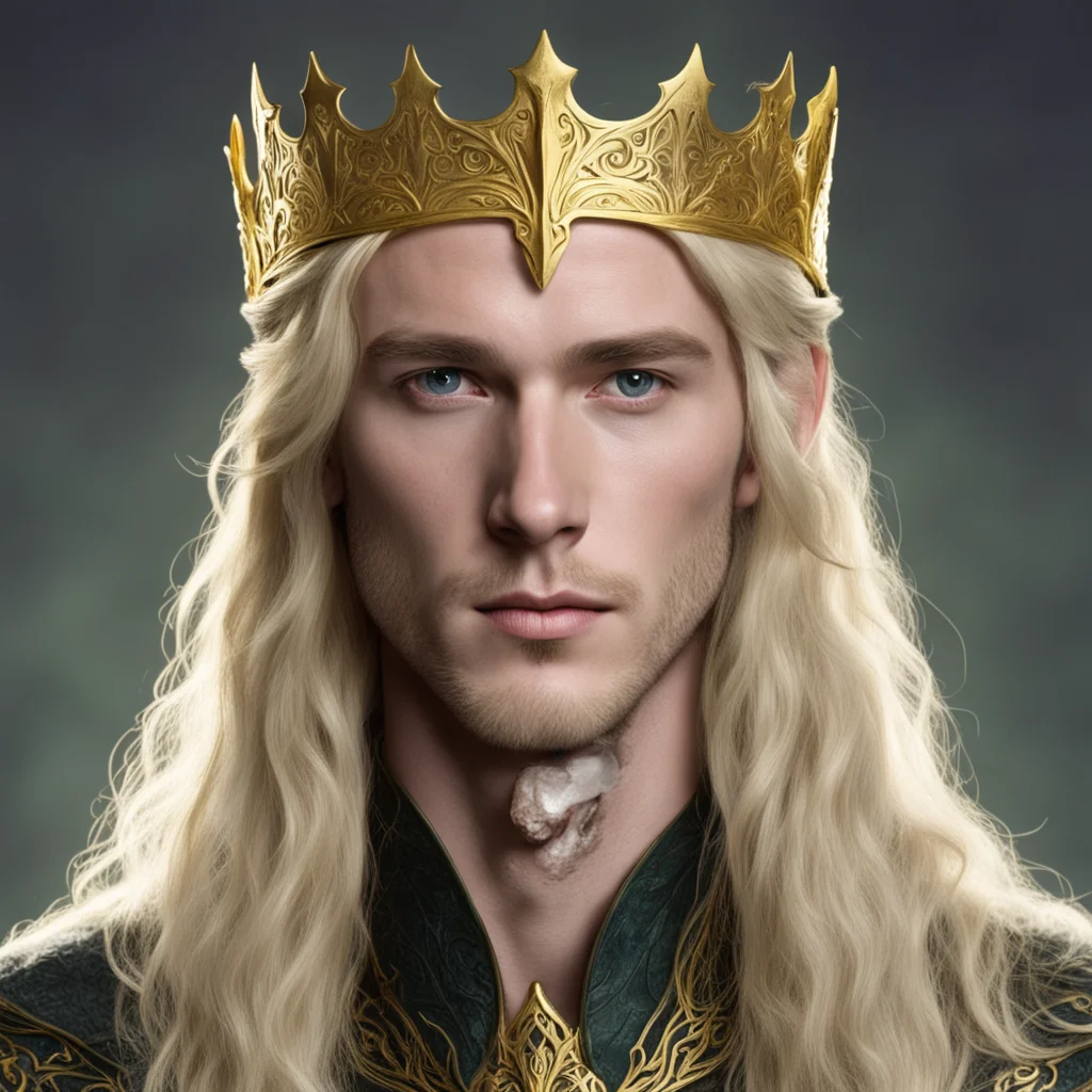finrod with gold elven crown good looking trending fantastic 1