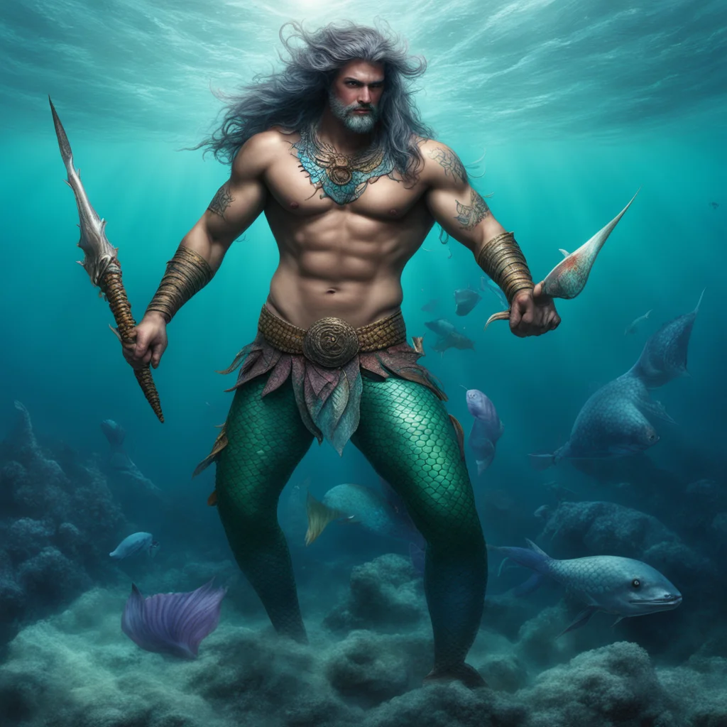 fishman warrior male mermaid