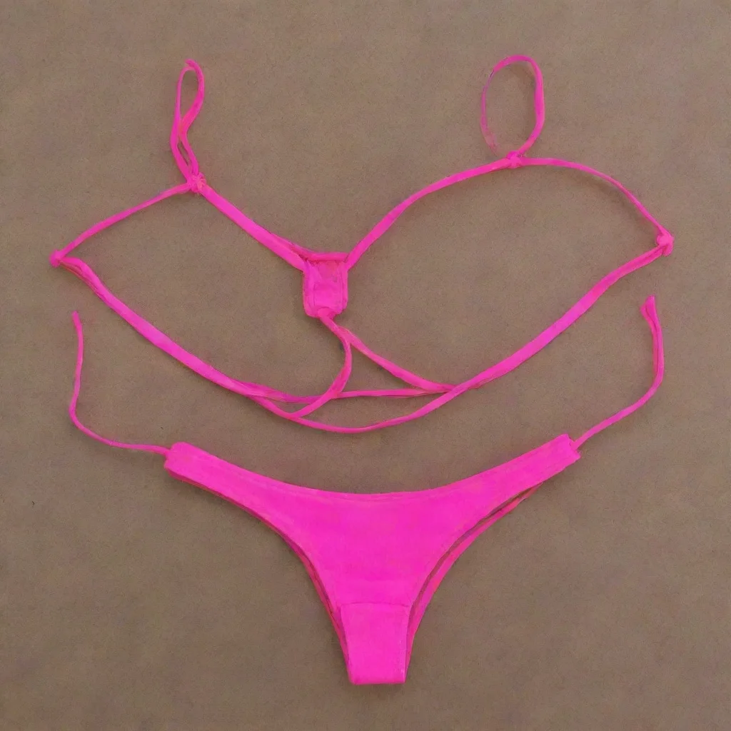 aifluorescent pink micro bikinis