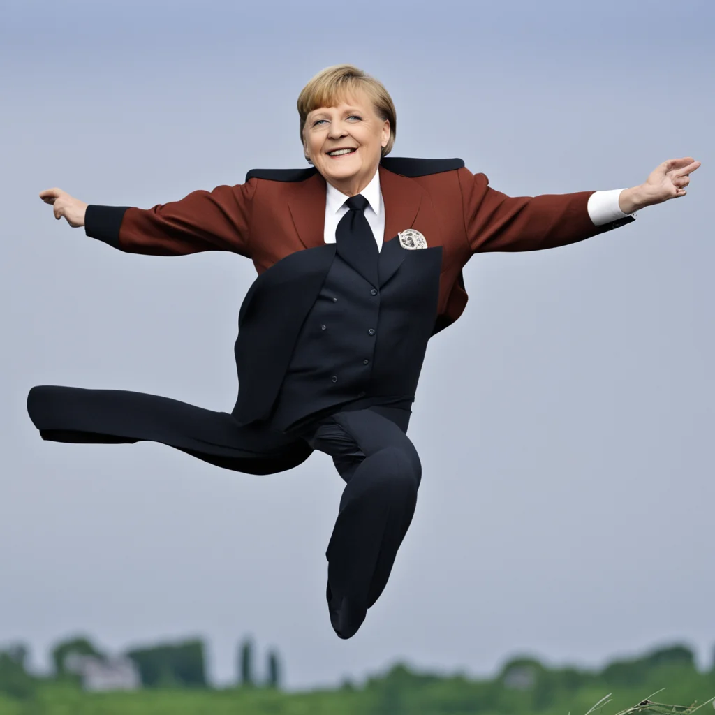 aiflying angela merkel confident engaging wow artstation art 3