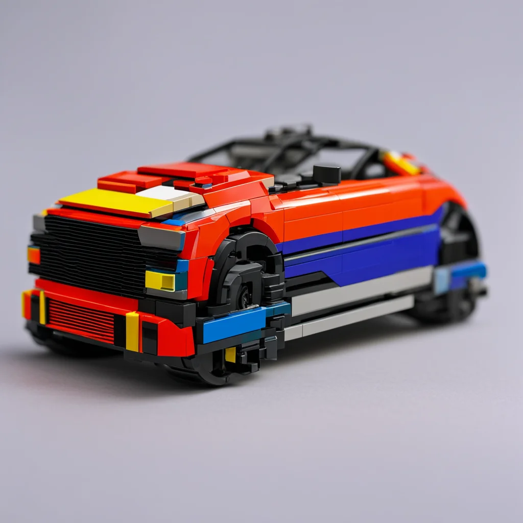 aiford fiesta mk8 in lego confident engaging wow artstation art 3